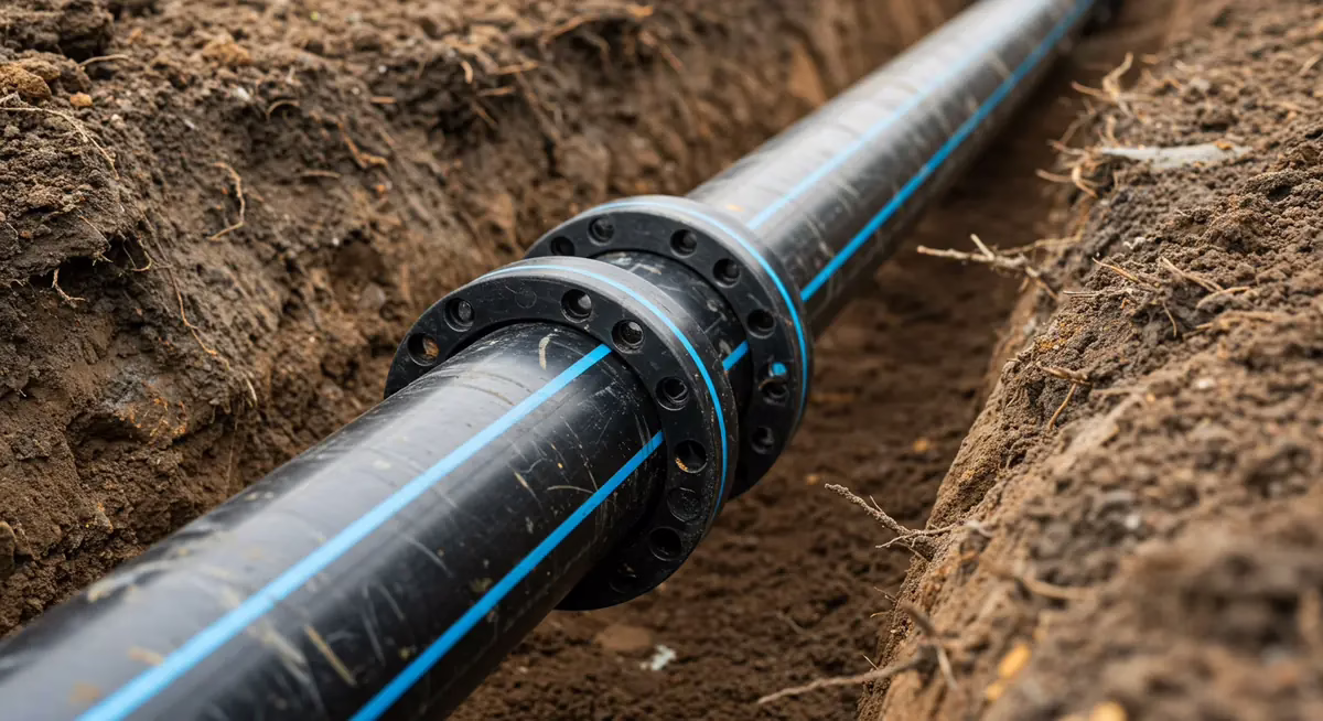 Uniao por eletrofusao em tubulacao HDPE instalada