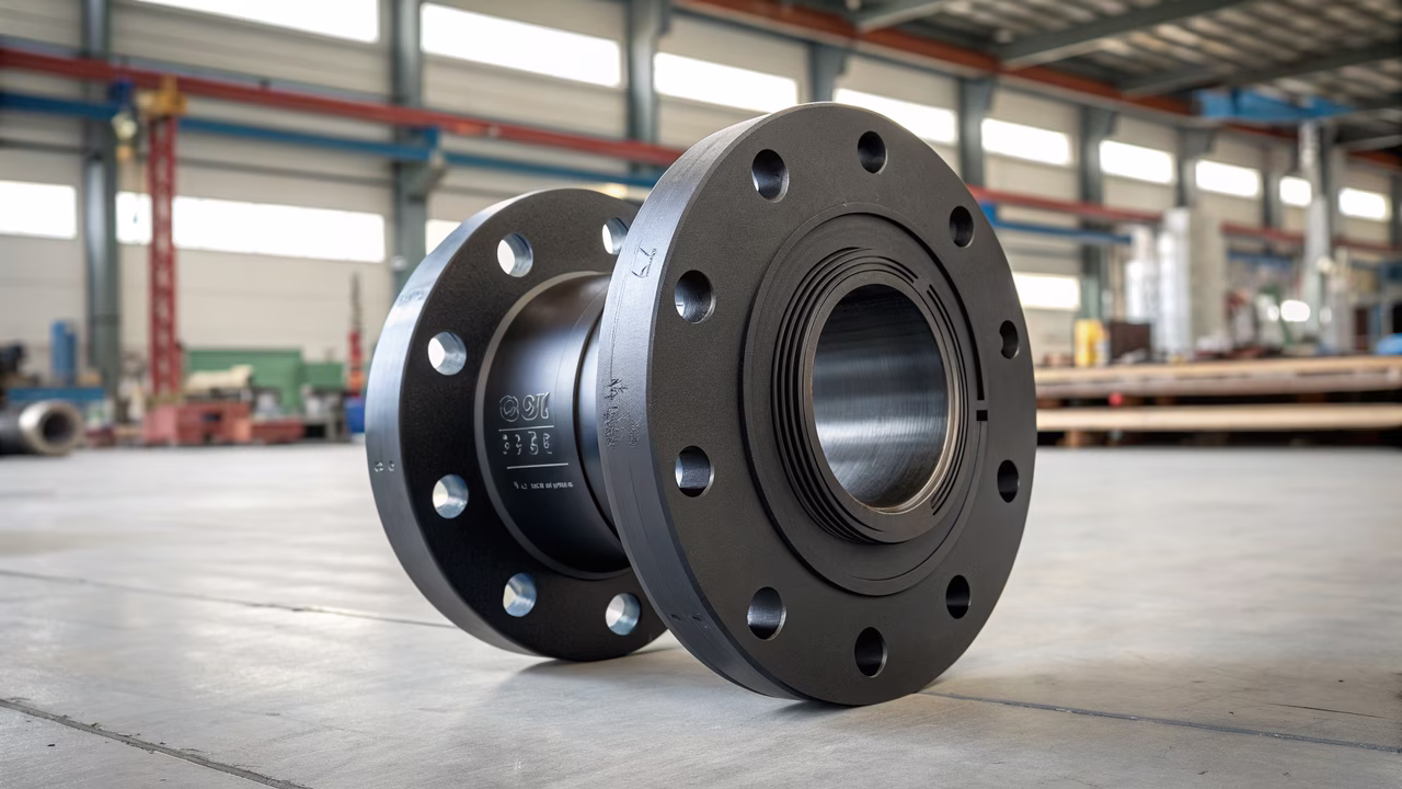 flange PEAD conexão tubulação polietileno alta densidade industrial